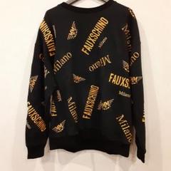 MOSCHINO モスキーノ トレーナー 刺繍 ビッグロゴ 男女兼用