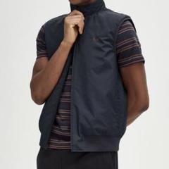 フレッドペリー　ダウンベスト　ダウンジャケット　キルティング　フード付　チェック Lavenham Quilted Liner Jacket(S 102：BLACK): | FRED PERRY