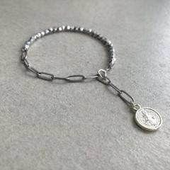 カレンシルバー風 メダイ ブレスレット