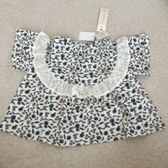 Tシャツ　半袖　トップス　キッズ　ベビー　フリル　花柄