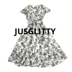 2025年最新】jusglitty フラワープリントワンピースの人気