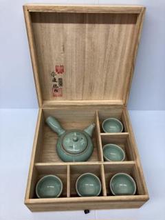 中国古美術品　清の時代　青磁　哥窯　茶盃　2客 古磁器 旧藏 宋代 窯を建てる青釉窯変天目杯、 中國文玩 唐物