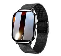 ⭐️人気⭐️新品 Bluetooth スマートウォッチ 本体 ブラックスチール