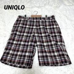 【ユニクロ】/UNIQLO/ショートパンツ/（M）/チェック柄/ボトムス