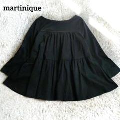 martinique マルティニーク プルオーバー チュニック ティアード 黒