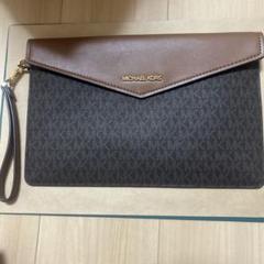 MICHAEL KORS クラッチバッグ ブラウン/ブラック