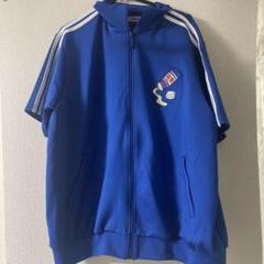 PUNYUS 半袖フードジャージ　トップス　練乳　青　3