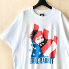 90s USA製古着　ヴィンテージ　Tシャツ　EDDIE RABBITT