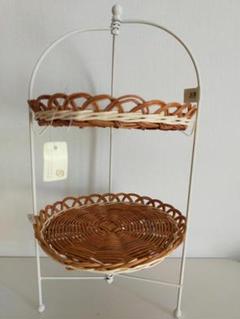 新品・未使用】ラタン アフタヌーンティースタンド - メルカリ