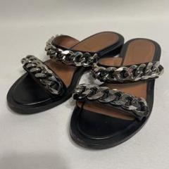 GIVENCHY- Double Chain Sandales チェーントリムサンダル GIVENCHY- DoublChainSandalesチェーントリムサンダル - メルカリ