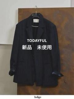 (未使用)todayful stripe over jacket