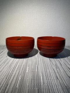 新品未使用　山中漆器　根来塗り　銘々皿　菊彫り日本製 ncfa35-9b.jpg