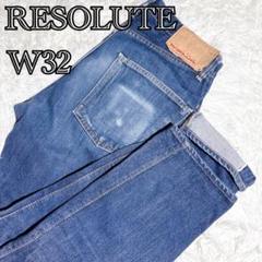 【人気】 RESOLUTE デニムパンツ W32 710 ジーンズ 赤耳 日本製