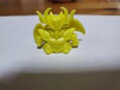 ガン消し　元祖　騎士ガンダムシリーズ　ブラックドラゴン（黄色）　希少 ガン消し 元祖 騎士ガンダムシリーズ ブラックドラゴン（黄色