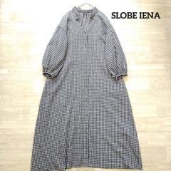 SLOBE IENA スローブイエナ コットンギンガムチェックワンピース