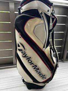 TaylorMade ゴルフキャディバッグ ホワイト【美品】 新品 ゴルフバッグ キャディバッグ テーラーメイド ホワイト