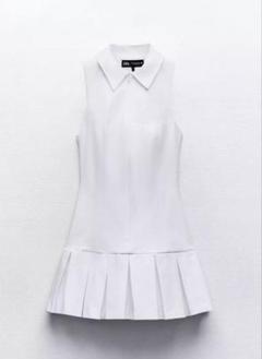 ZARA 襟付きノースリーブワンピース XS 【新品未使用】 2025年最新】襟付きミニワンピース zaraの人気アイテム - メルカリ