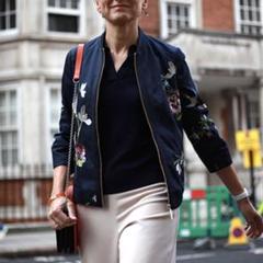 最終日、最終価格　Ted baker レディー　レザージャケット　フリル付き 最終日、最終価格 Ted baker レディー レザージャケット フリル付き