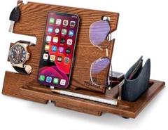 スマートフォンスタンド ウォレットスタンド 時計オーガナイザー メンズ ギフト