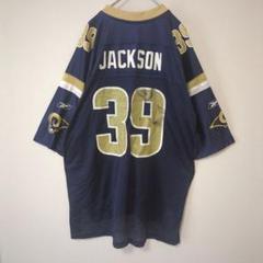 NFL RAMS ラムズ JACKSON ゲームシャツ Tシャツ アメフト 古着
