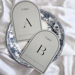 テーブルナンバー　テーブルサイン　アーチ　❁ A　結婚式 ウェディング