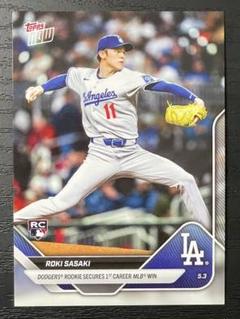 佐々木朗希 Topps now メジャー初勝利のサムネイル