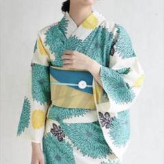 新品　浴衣単品「丸菊」Natural Furifu（ナチュラルふりふ） 新品 浴衣単品「丸菊」Natural Furifu（ナチュラルふりふ