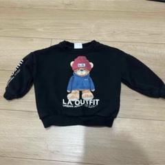 ZARA ペアプリントスウェットシャツ　サイズ86