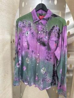 シュプリーム NEWYORKCITY 長袖 レーヨンシャツ M