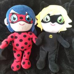 ミラキュラス レディバグ＆シャノワール ぬいぐるみ