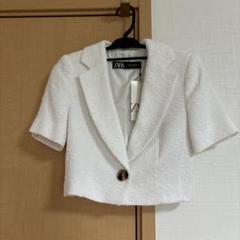 新品未使用】ZARA 半袖 テーラードジャケット - メルカリ