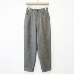 美品 SHIPS any ウールライクルーズカーブパンツ ウエストゴム 洗濯可