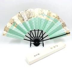 舞扇子　日本舞踊　九寸五分　黒塗　箱付き　伊藤常　京扇子　盛夏のサムネイル