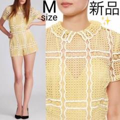新品 alice mccall 透かし刺繍レース バックスリットオールインワン