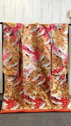 色打掛 金色 鶴と紅葉　245 2025年最新】白無垢 鶴の人気アイテム - メルカリ