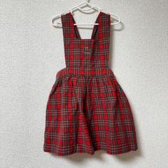 美品　ミキハウス　ワンピース　100cm チェック柄　女の子　キッズ
