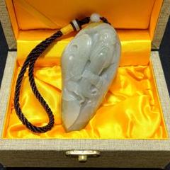 【特大】和田玉関羽像263g　和田白玉彫刻根付け m56986395444_1.jpg?1645991072