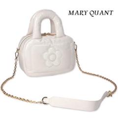 極美品☆MARY QUANT ショルダーバッグ トート ネイビー デイジー