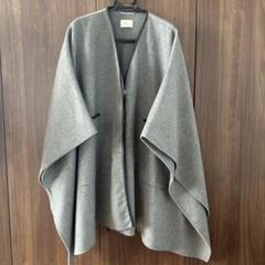【美品】Le Phil カシミヤ 100% ライトグレー　ポンチョ 美品】Le Phil カシミヤ 100% ライトグレー ポンチョ