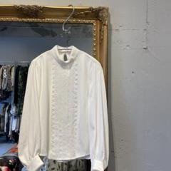 @ ZARA ザラ BASIC ベーシック 総柄 ブラウス シャツ トップス