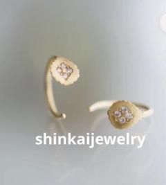 ★RICO by mizuki shinkaijewelryk18 フックピアス org.jpg