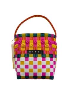 新品未使用タグ付MARNI ピンク チェック柄 かごバッグ 楽天市場】マルニ かごバッグ ミニバスケット バスケットバッグ