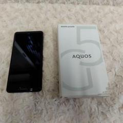 AQUOS sense5G SHG03 ブラック 本体 箱あり
