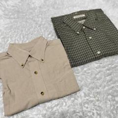 L.LBean 半袖 長袖 ボタンダウンシャツ2枚セットのサムネイル