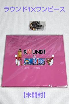 ラウンド1✕ワンピース　ポップアップフォトカード　＋　ディアマンテ缶バッジのサムネイル