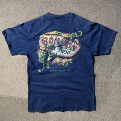 00年代 y2k ronjon Tシャツ　イエロー　古着　サーフTシャツ　横乗り 90s〜 RONJON - TROPICAL DESIGN PRINT TEE OLD SURF VINTAGE