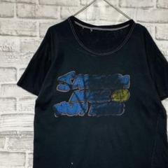 USA製90sヴィンテージTシャツ！シングルステッチ　ブラック半袖古着M723