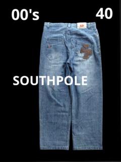 SOUTHPOLE　90's〜00's　バギー　デニム　W40