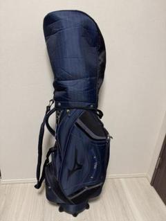 three　Mizuno キャディバッグ ネイビー 未使用 MIZUNO MIZUNO（ミズノ） Tour Cart キャディバッグ 5LJC2223
