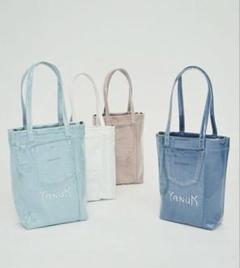 YANUK PVCデニムトートバック　美品　ヤヌーク 美品✨ yanuk ヤヌーク トートバッグ デニム PVC ビニール 限定
